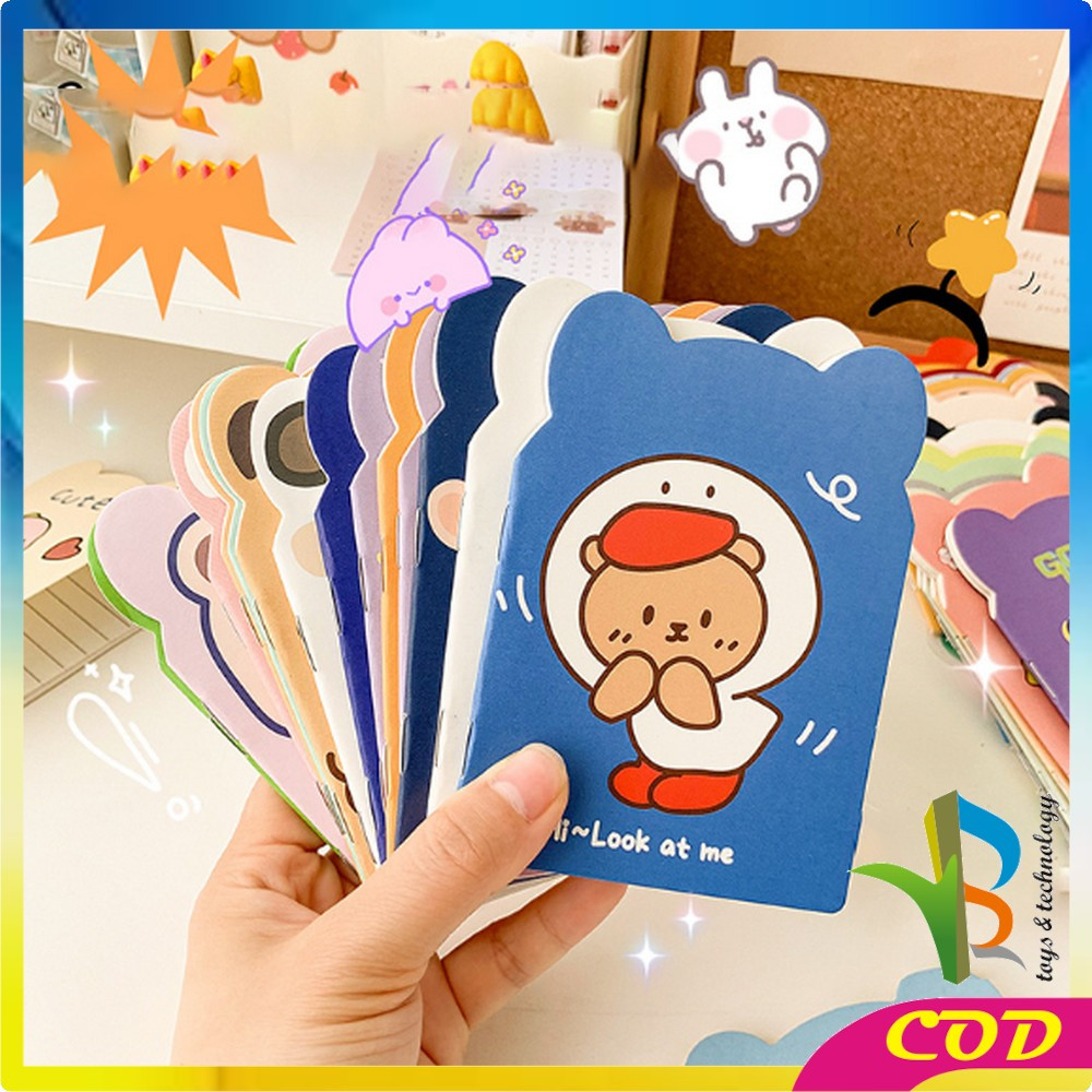 

EC RB-A40 Buku Tulis Memo Kecil Mini Motif Karakter Kartun / Note Book Buku Catatan Kartun Berkuping Cartoon Mini Book