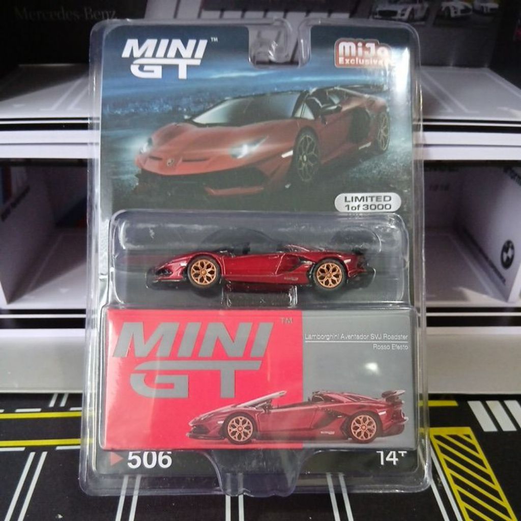 Mini GT Lamborghini Aventador SVJ Roadster #506