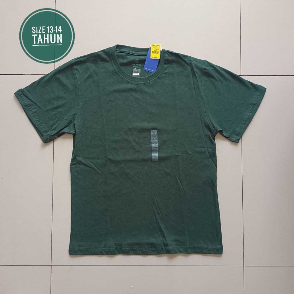 KAOS COWOK HIJAU KEREN GANTENG NEVADA