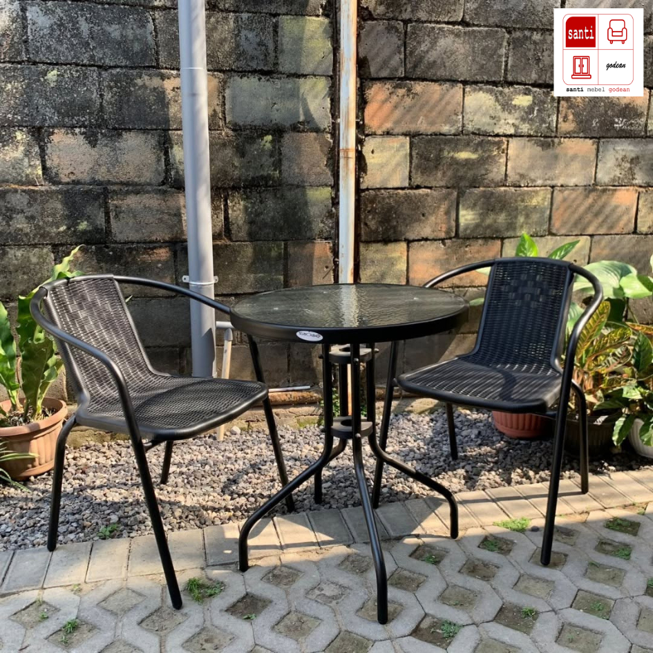 Kursi Meja Teras Cappucino ( 2 kursi & 1 meja)