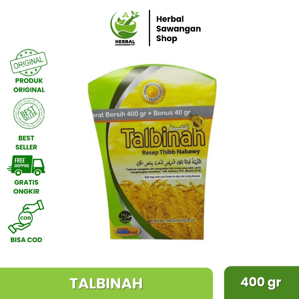

Tepung Gandum Talbina Talbinah 400 Gr Plus 40 gr