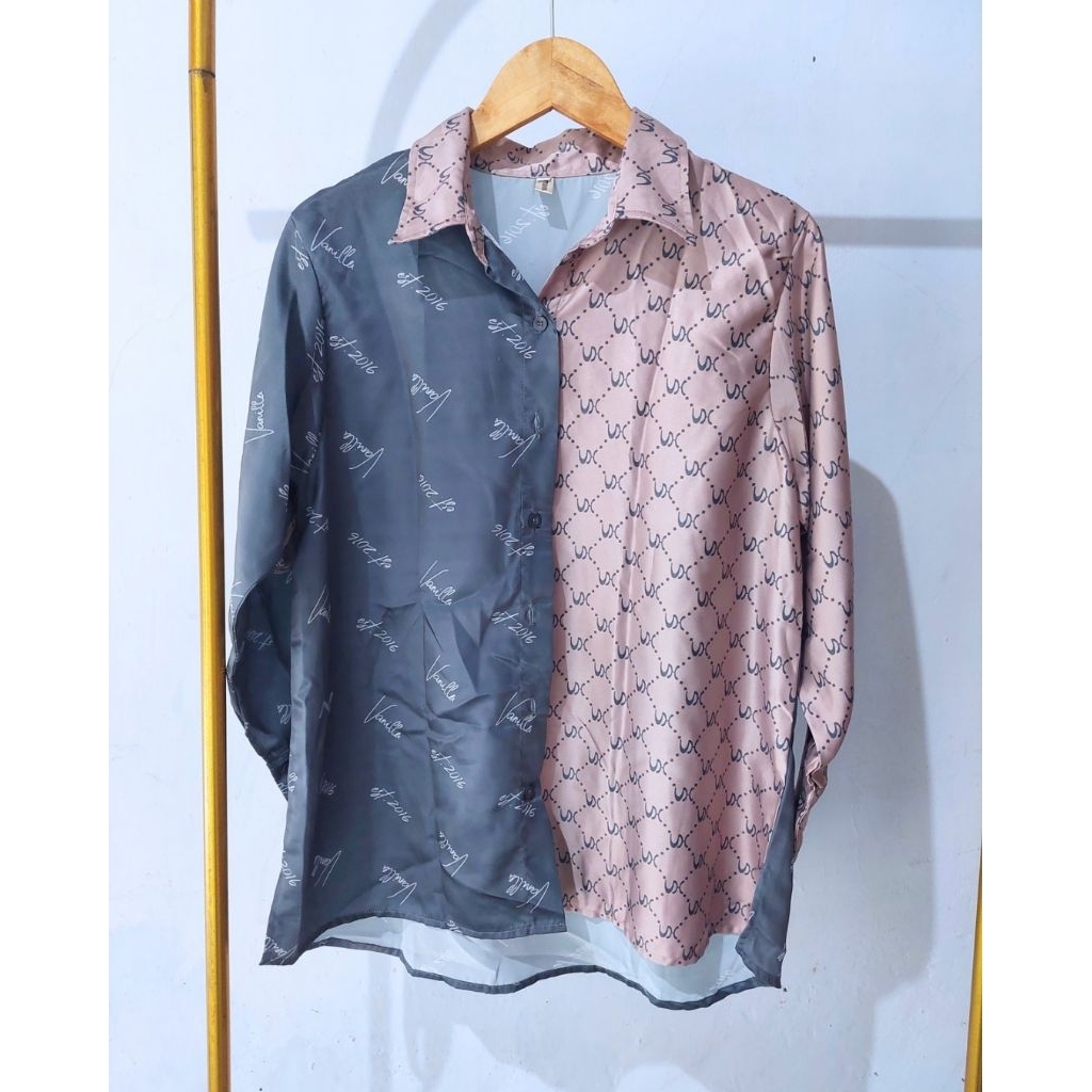 preloved vanilla hijab monogram blouse