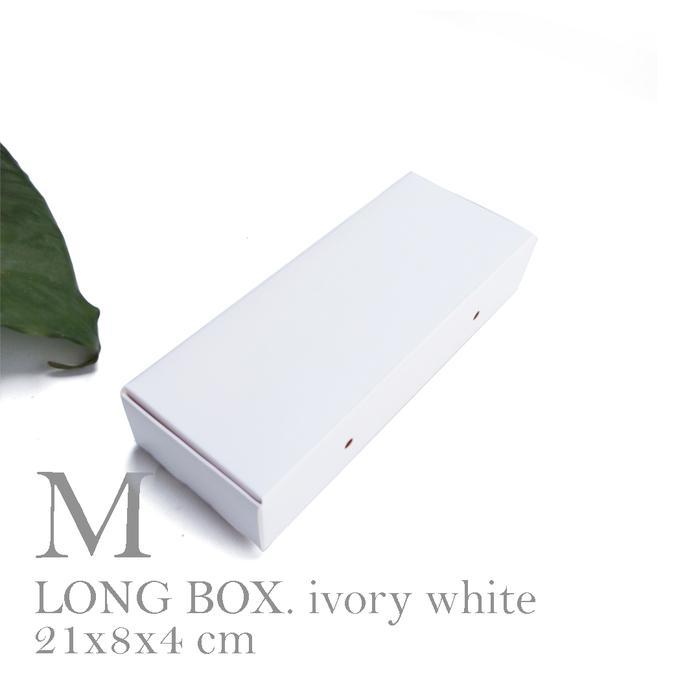 

Long Paper Bag Warna Putih Dus Box Hijab Ukuran 21x8x4 Cm Ivory White Paper Box Mini