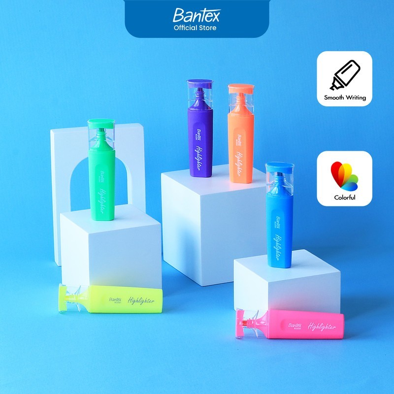 

Bantex Highlighter / Text Marker / Penanda Teks Warna Fluorescent Cerah # BG3501 ( PCS )