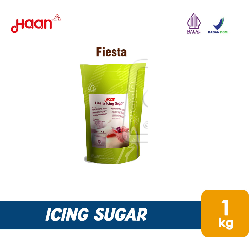 

Haan Icing Sugar / Tepung Gula / Gula Dingin Dekorasi (1kg)