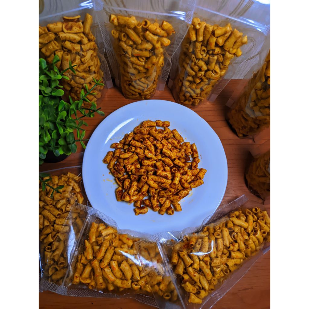 

MAKARONI BANTET PEDAS MANIS ORIGINAL ASIN EKSTRA PEDAS