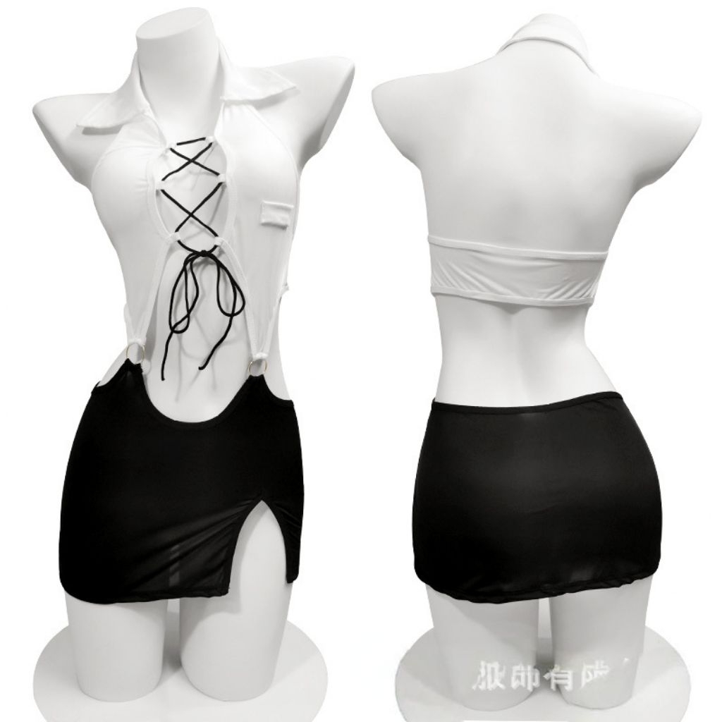 LINGERIE SEXY COSPLAY GURU JEPANG SEXY TANPA STOCKING F322