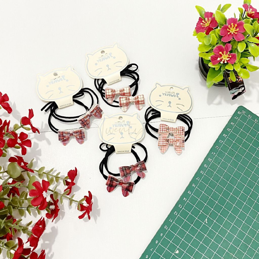 Tali Rambut Korea Pita / Tali Rambut / Scrunchie / Tali Rambut Viral / Tali Rambut Korea
