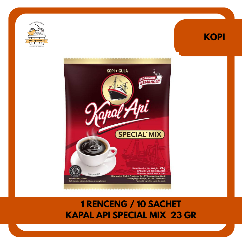 

Kopi Kapal Api Special Mix Renceng isi 10 Sachet