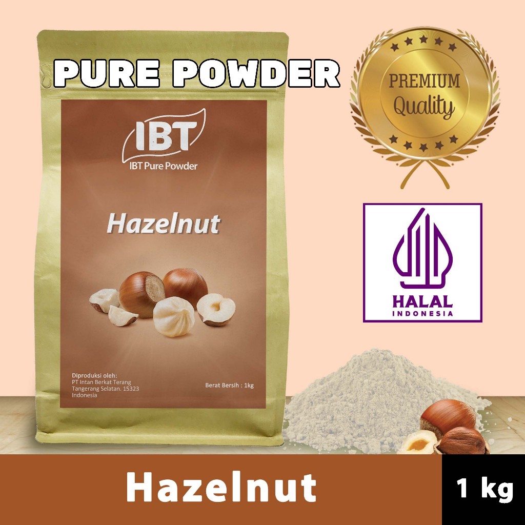 

Pure Kacang Hazelnut Powder Essence Murni Bubuk Import Makanan Kue