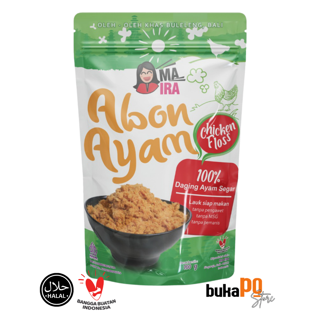 

ABON AYAM (MA-IRA) Oleh-oleh khas Buleleng Bali dan Bisa Untuk Campuran MPASI Bayi