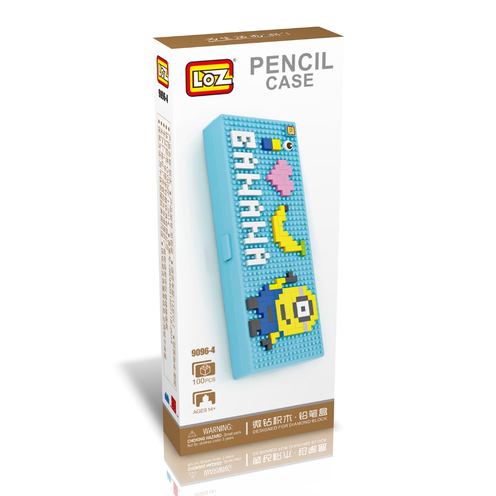 

Balok Susun Kotak Pensil LOZ 9096-4 Minion Pencil Case Mainan Anak