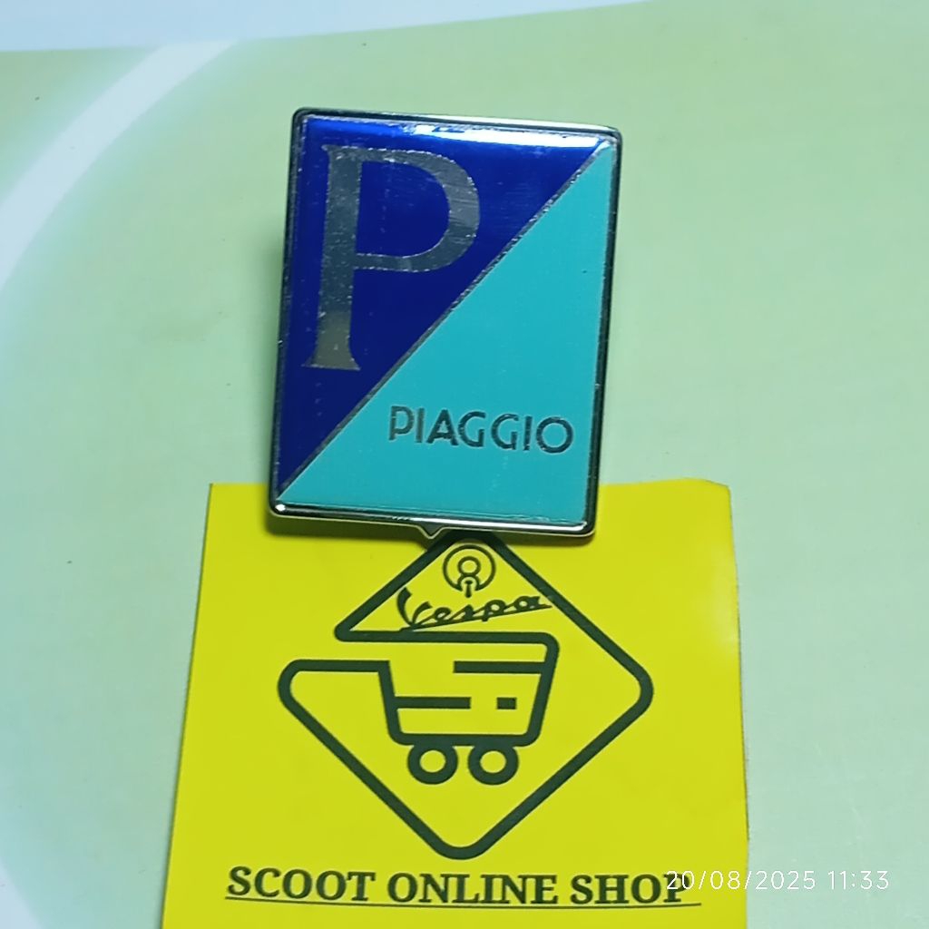 Emblem Dasi Vespa Matic / Logo Piaggio / P Coret Vespa Matic Original