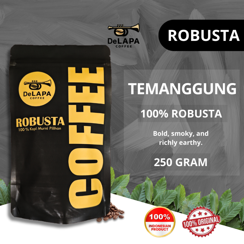 

DELAPA Kopi Robusta Temanggung Robusta Coffee 250 gram - Biji