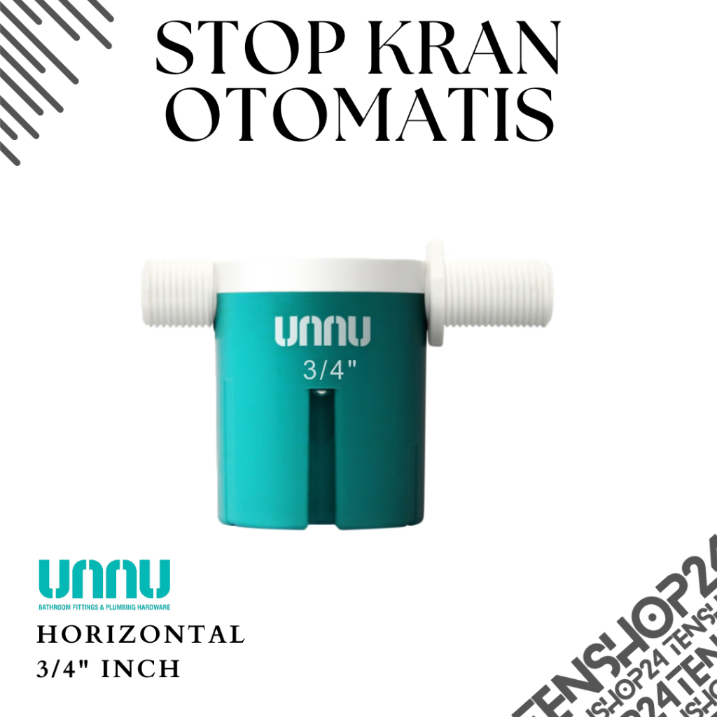 UNNU Stop Kran Otomatis Horizontal - AWH 3/4" Inch Stop Kran Air Pelampung Otomatis
