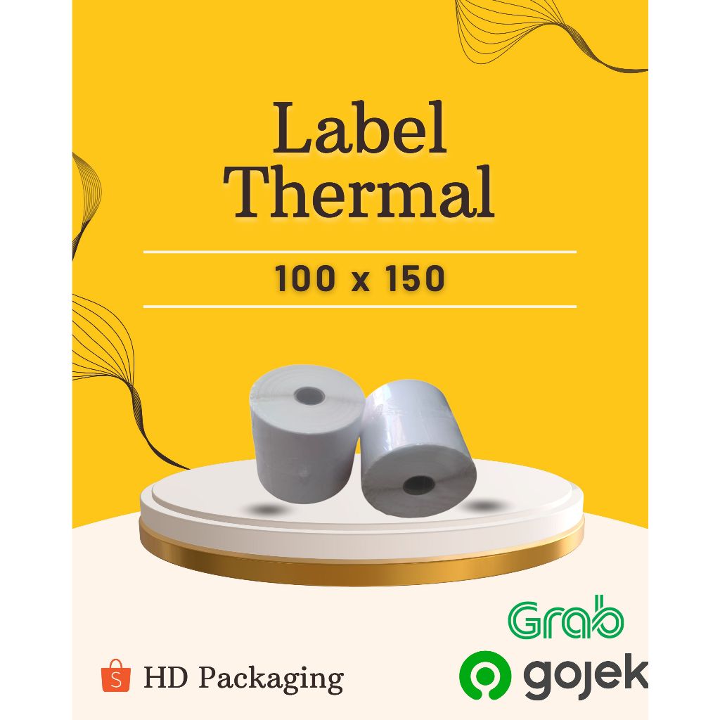 

LABEL STICKER THERMAL 100 X 150 BARCODE