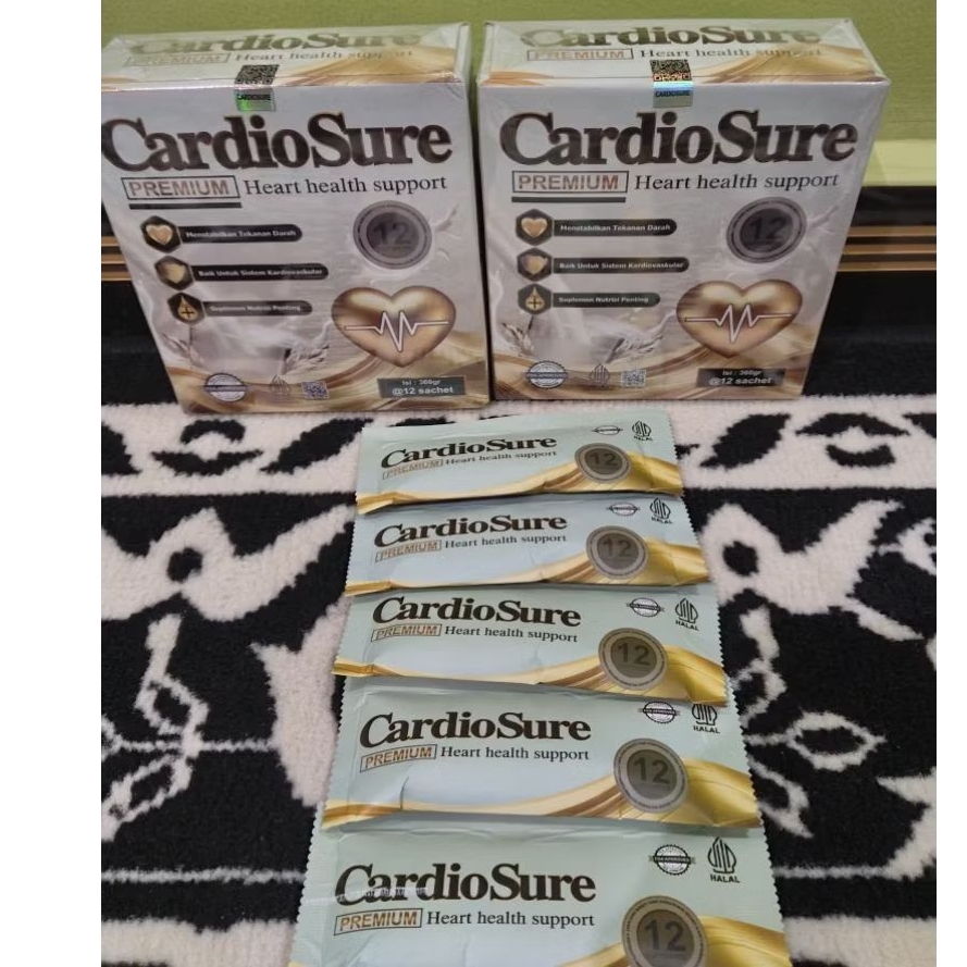 

PROMO Paket 6 Box Cardiosure Asli (1 Box isi 12 sachet) Susu Persendian Atasi Struk Hipertensi Kolesterol