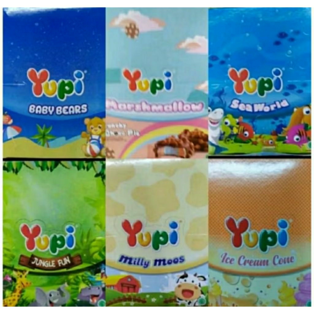 

Aneka Bentuk Yupi ( isi 24 pcs )