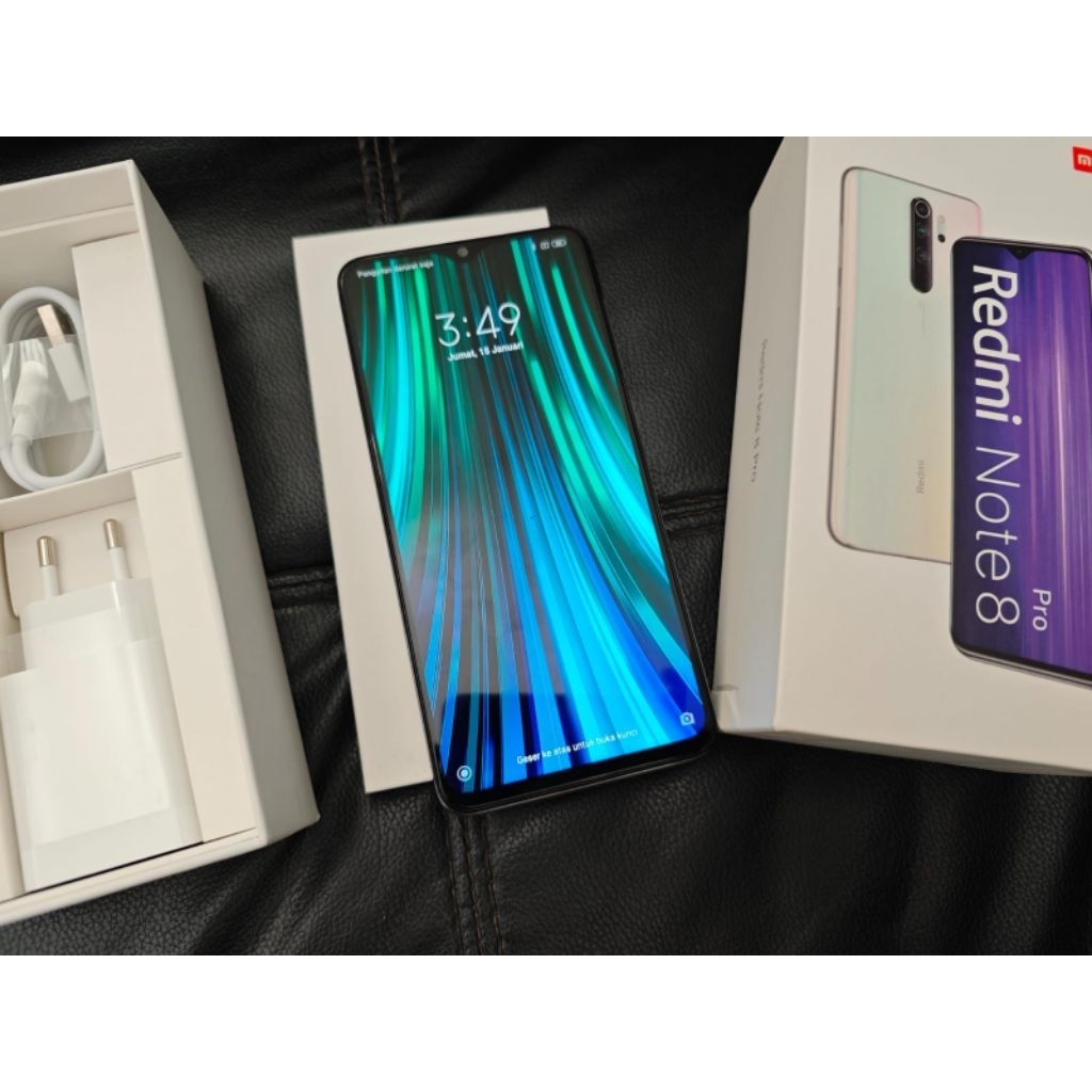 XIAOMI REDMI NOTE 8 PRO 6/64 GB FULLSET SECOND RESMI