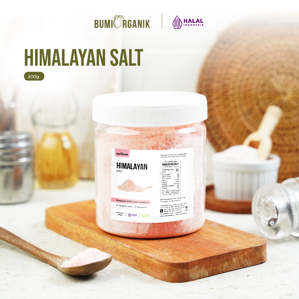 

GARAM HIMALAYA ORIGINAL 500G BUMI ORGANIK / GARAM HIMALAYA ORIGINAL PREMIUM / HIMALAYA SALT ORGANIC / HIMALAYAN PINK SALT / GARAM HIMALAYA ASLI / GARAM HIMALAYA HALUS / GARAM HIMALAYA MPASI / NUTRILOGY OFFICIAL BEORGANIK NUTRIFARM DARI BUMI