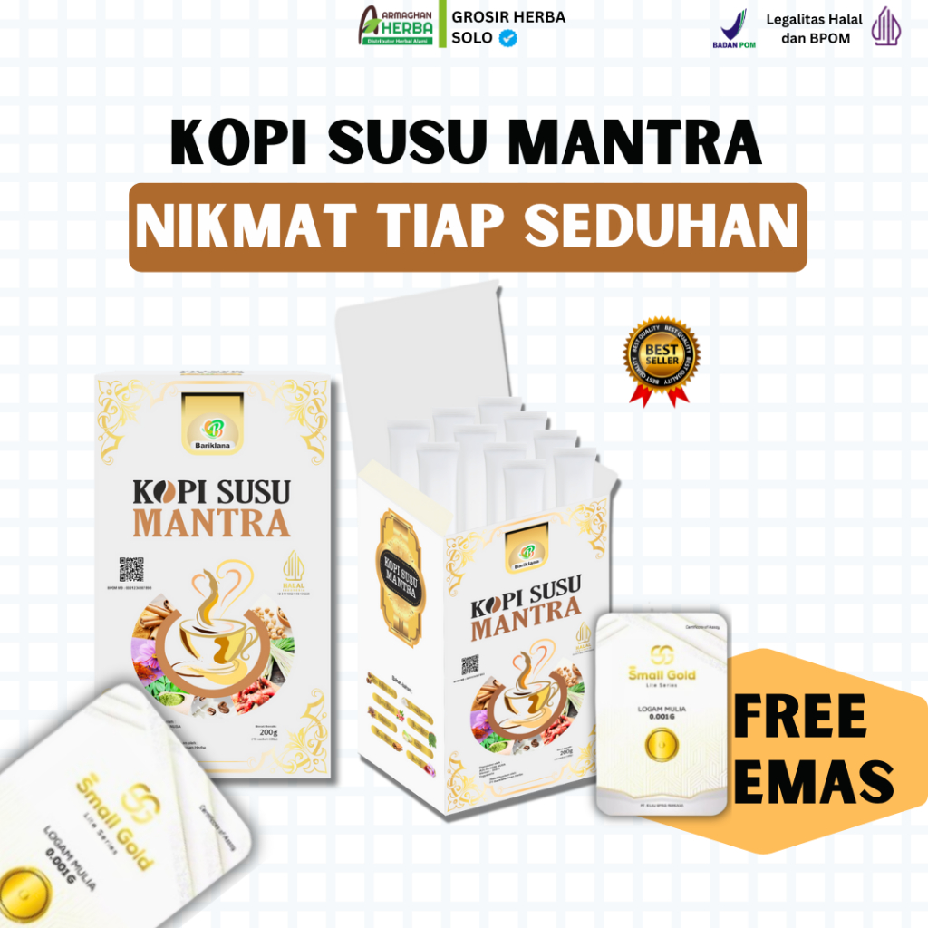 

(COD) Kopi Mantra - Kopi Herbal Rempah Aman Untuk Asam Lambung 250gr Halal BPOM