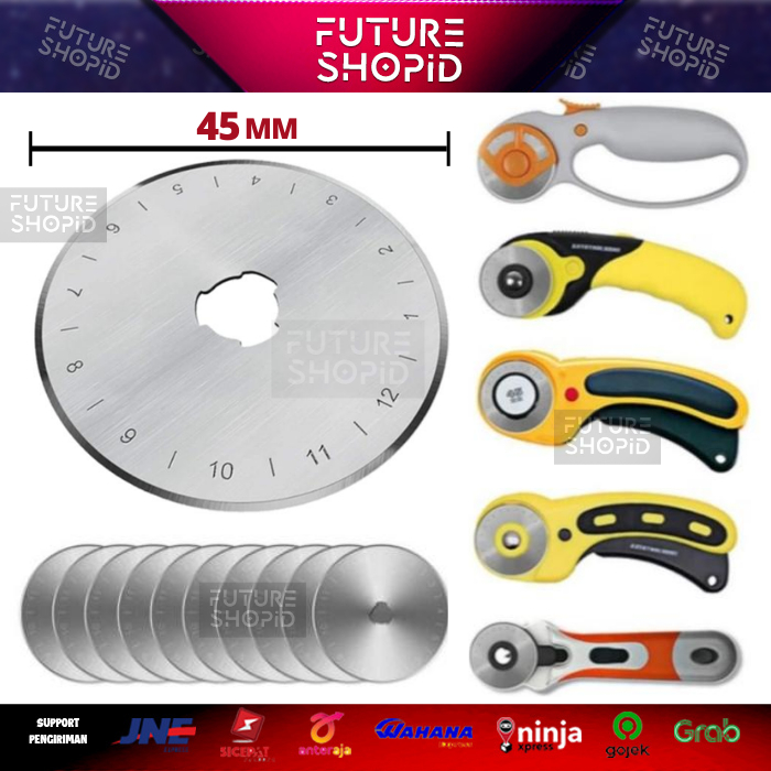 

Refill Pisau Rotary Cutter 45mm Blade Mata Piso Jalan Refil Blade 45 mm