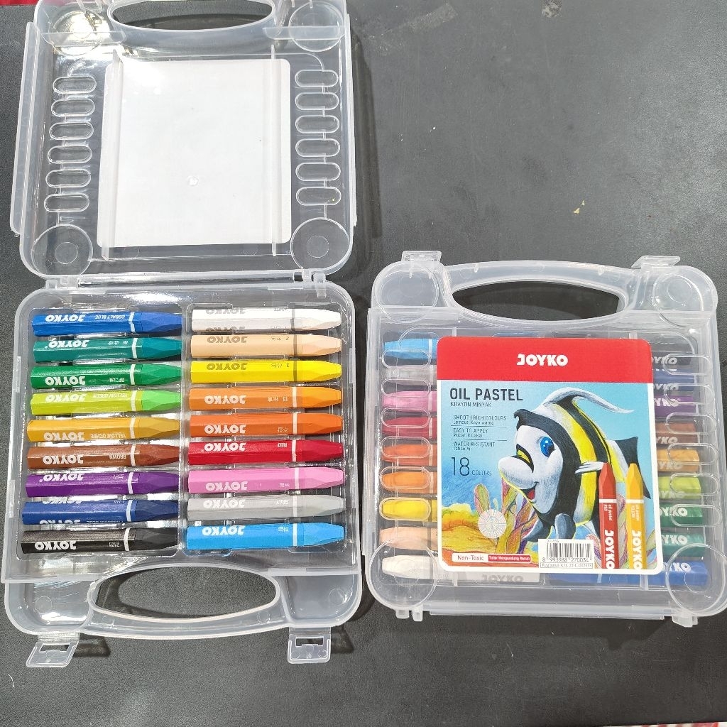 

Krayon Minyak Oil Pastel Joyko OP-18S / Crayon 18 Warna OP18S