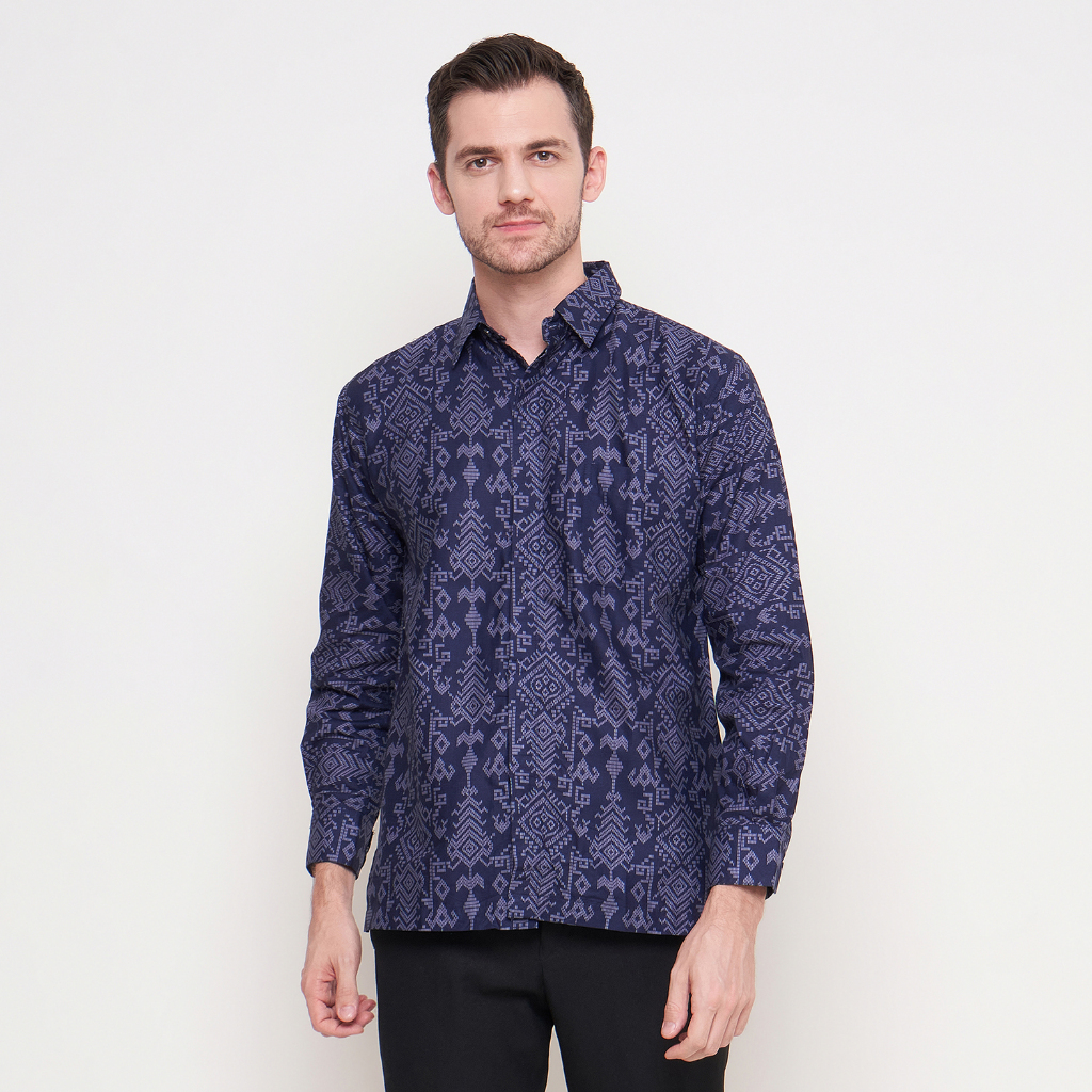[Krisna Wahyu] Batik Pria Katun Lengan Panjang