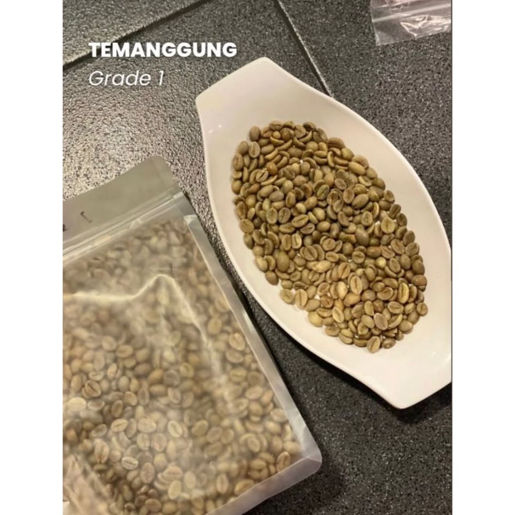 

Greenbean Kopi Robusta Temanggung Grade 1 Kemasan 1 KG Biji Kopi Mentah