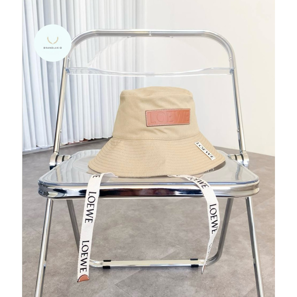 Loewe Fisherman Arena Bucket Hat Sand & Soft White