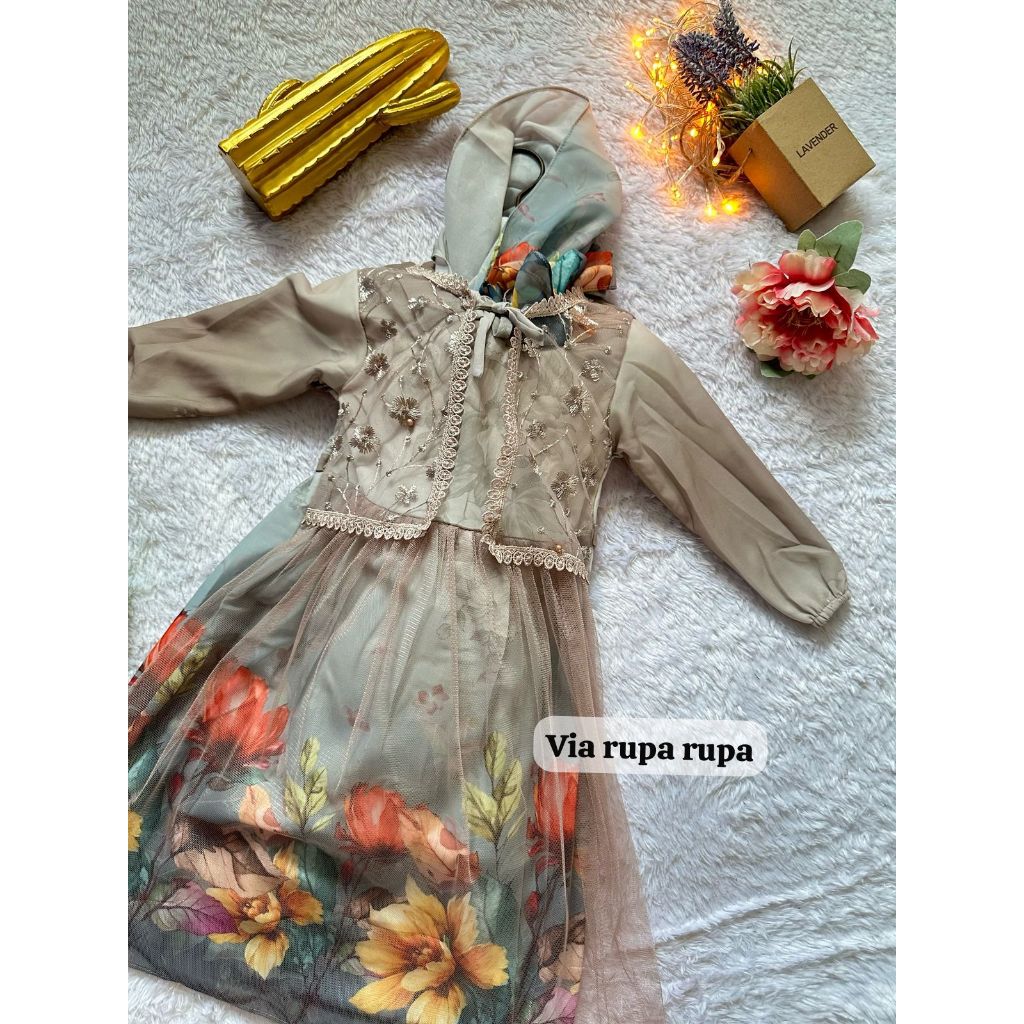 PESTA-MUSLIM BABY/stelan anak/kaos anak terbaru / dres pesta anak / baju anak perempuan / dress anak