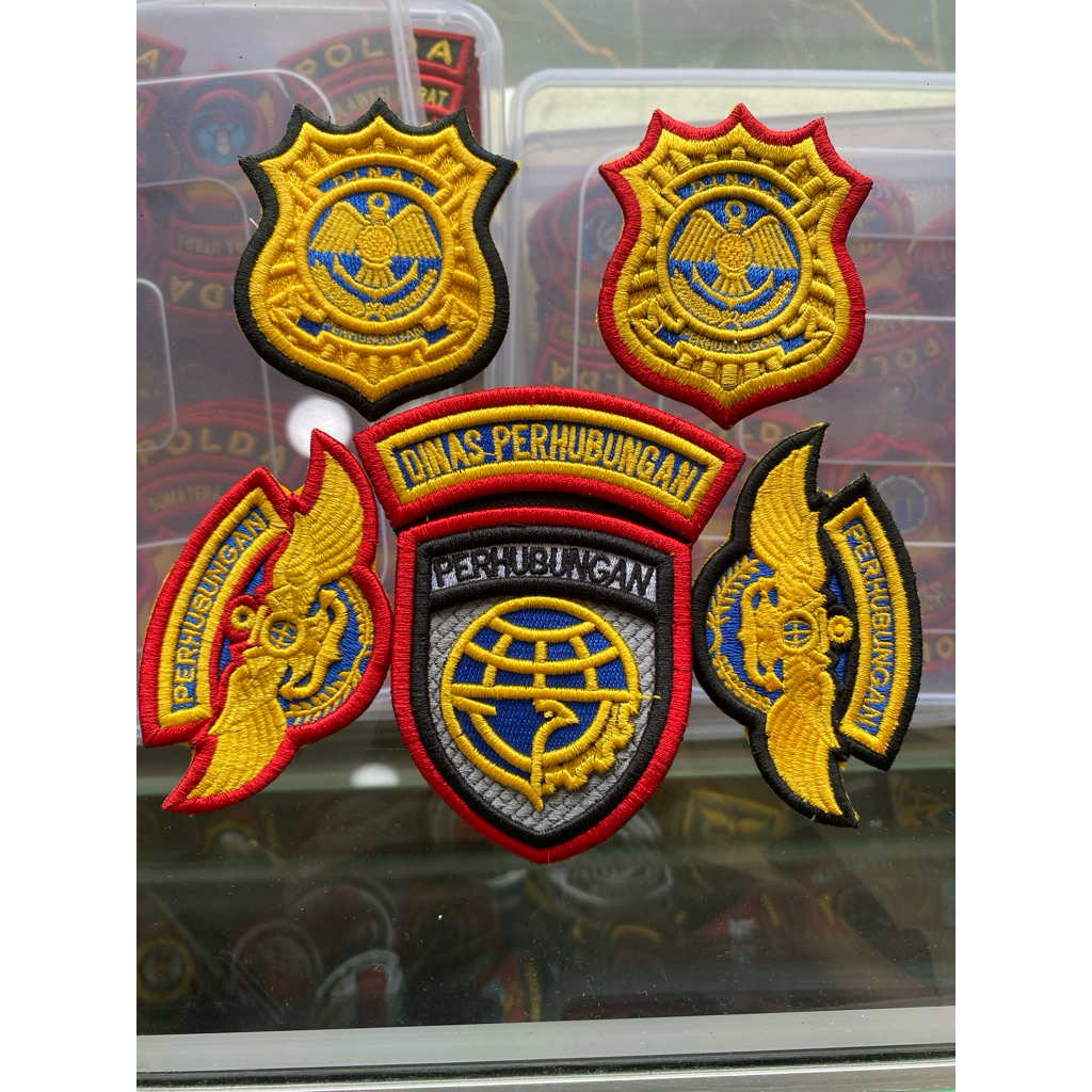 Logo Wing dishub/kewenangan dishub/ logo dishub bordir Timbul