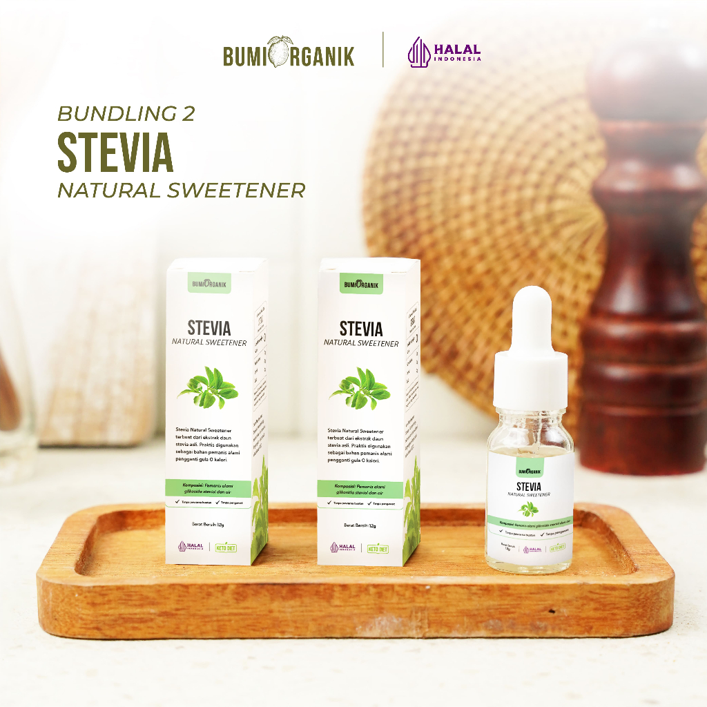 

BUNDLING 2PCS STEVIA CAIR / PENGGANTI GULA STEVIA ASLI 100% - BUMI ORGANIK / GULA TETES STEVIA / PEMANIS STEVIA / GULA STEVIA ORIGINAL / GULA STEVIA / DAUN STEVIA / GULA STEVIA ASLI /STEVIA TETES/STEVIA CAIR/BEERU STEVIA/GULA STEVIA TROPICANA SLIM /GULA