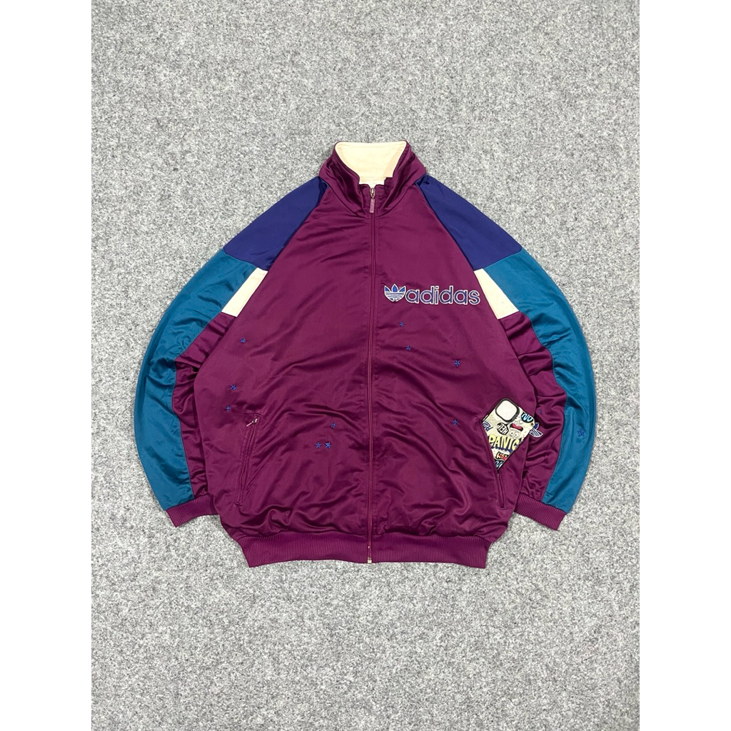 VINTAGE ADIDAS THREEFOIL COLOR BLOCK WINDBREAKER SECOND