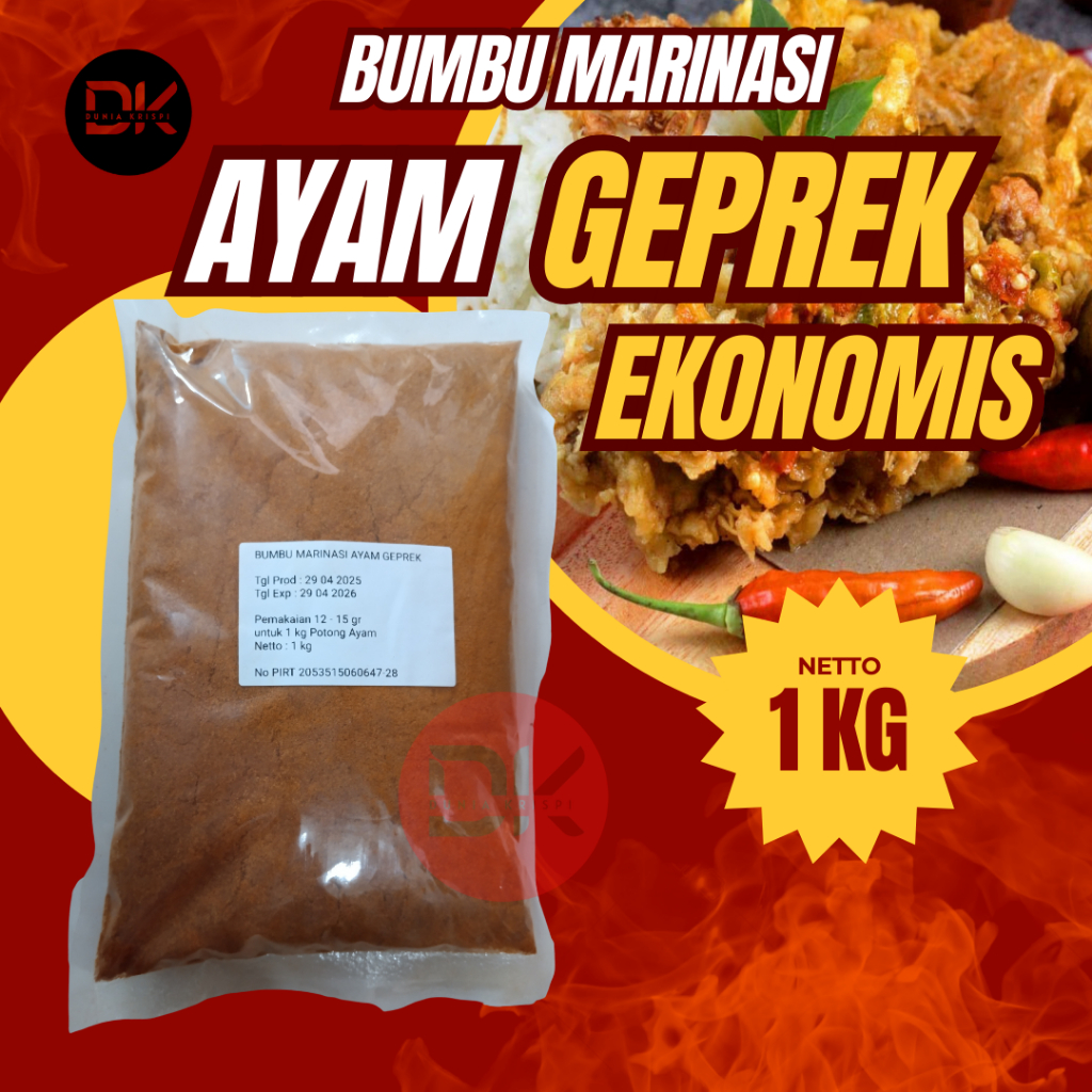 

Bumbu Marinasi Fried Chicken Dan Ayam Geprek Ekonomis