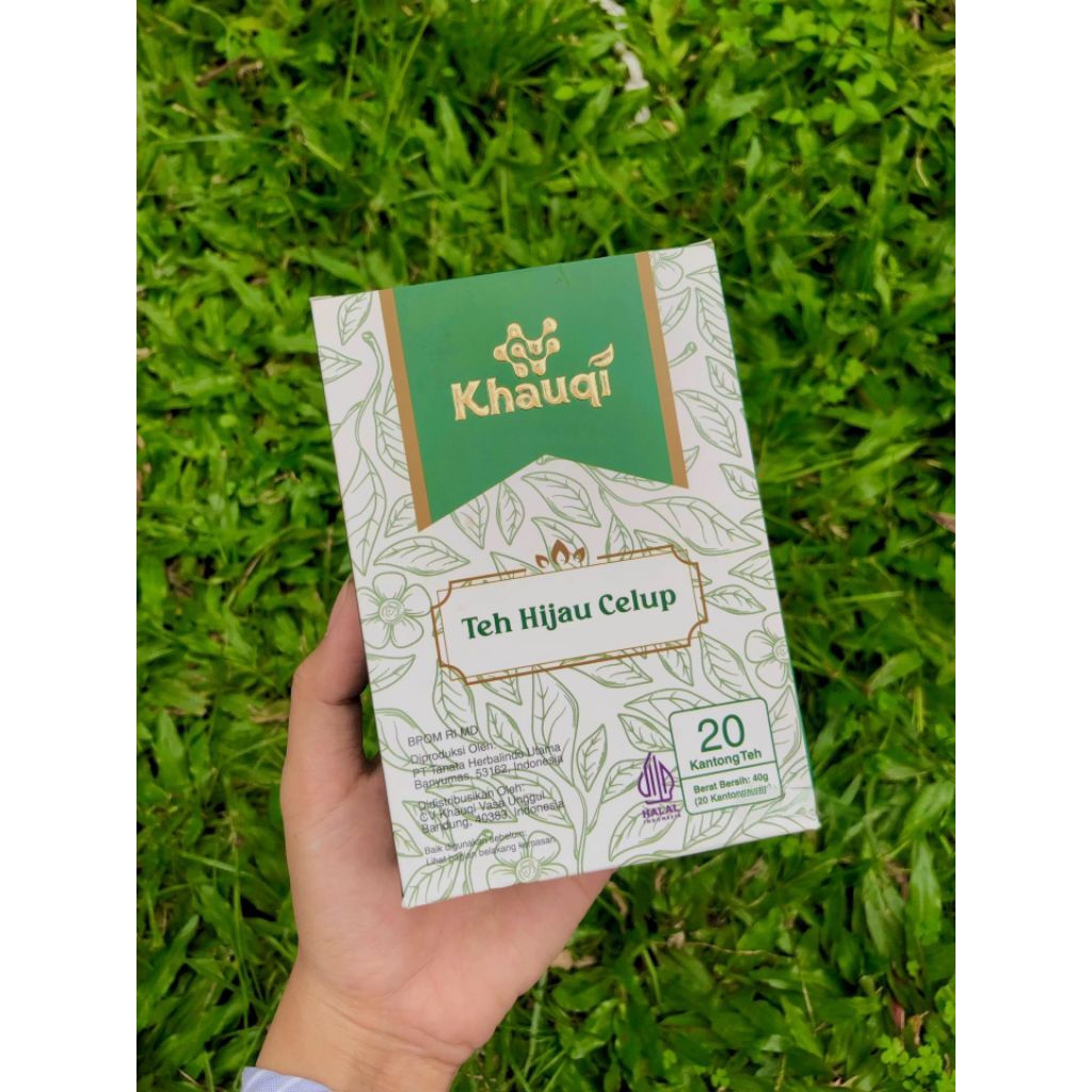 

[KHAUQI] Teh Hijau Herbal Pelangsing Badan | Teh Diet Dan Detoks Original 1 box isi 20pcs