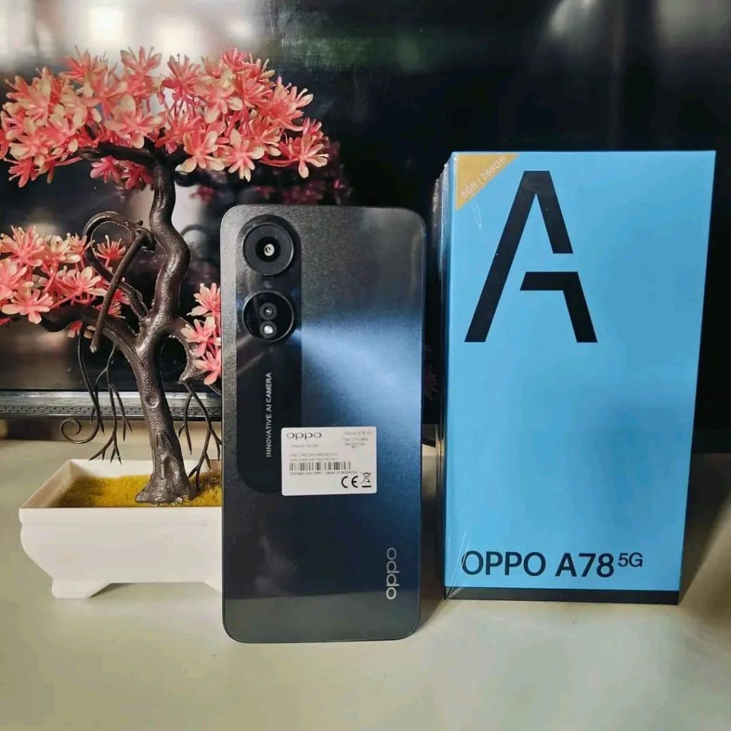 OPPO A78 5G RAM 8/256GB pemakaian bekas