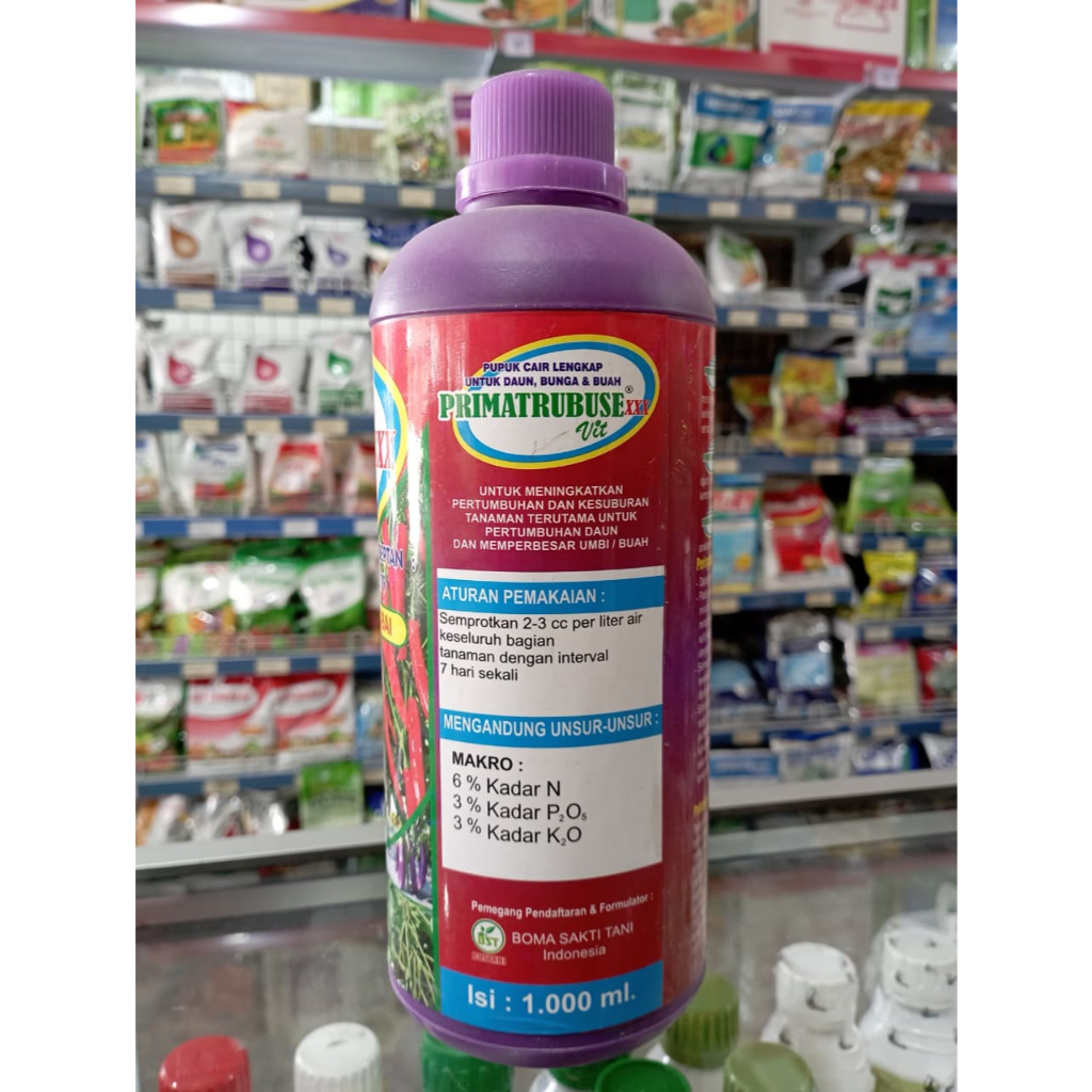 PUPUK CAIR PRIMA TRUBUSE UNTUK CABE DAN TOMAT PLUS ZPT