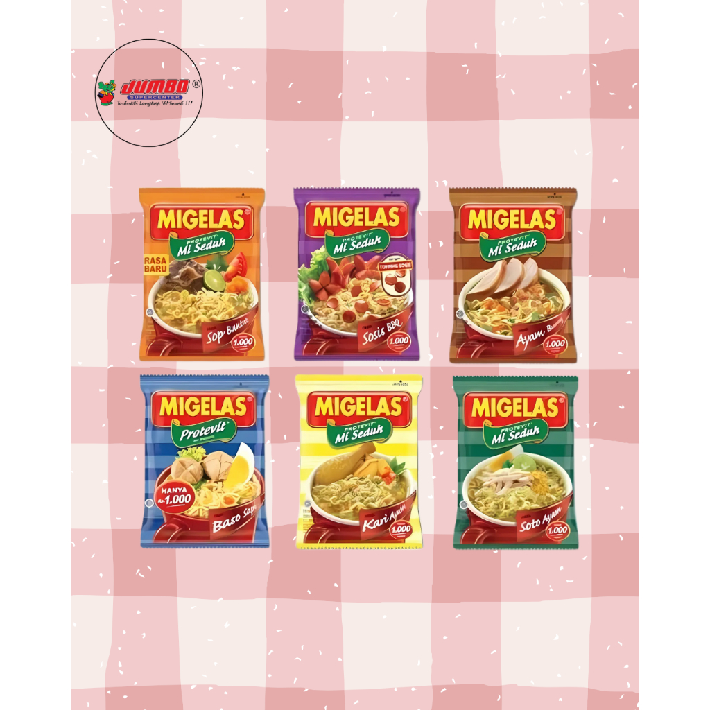 

Migelas 1 Renteng 10pcs 28gr/Mie Instan/Mie Seduh