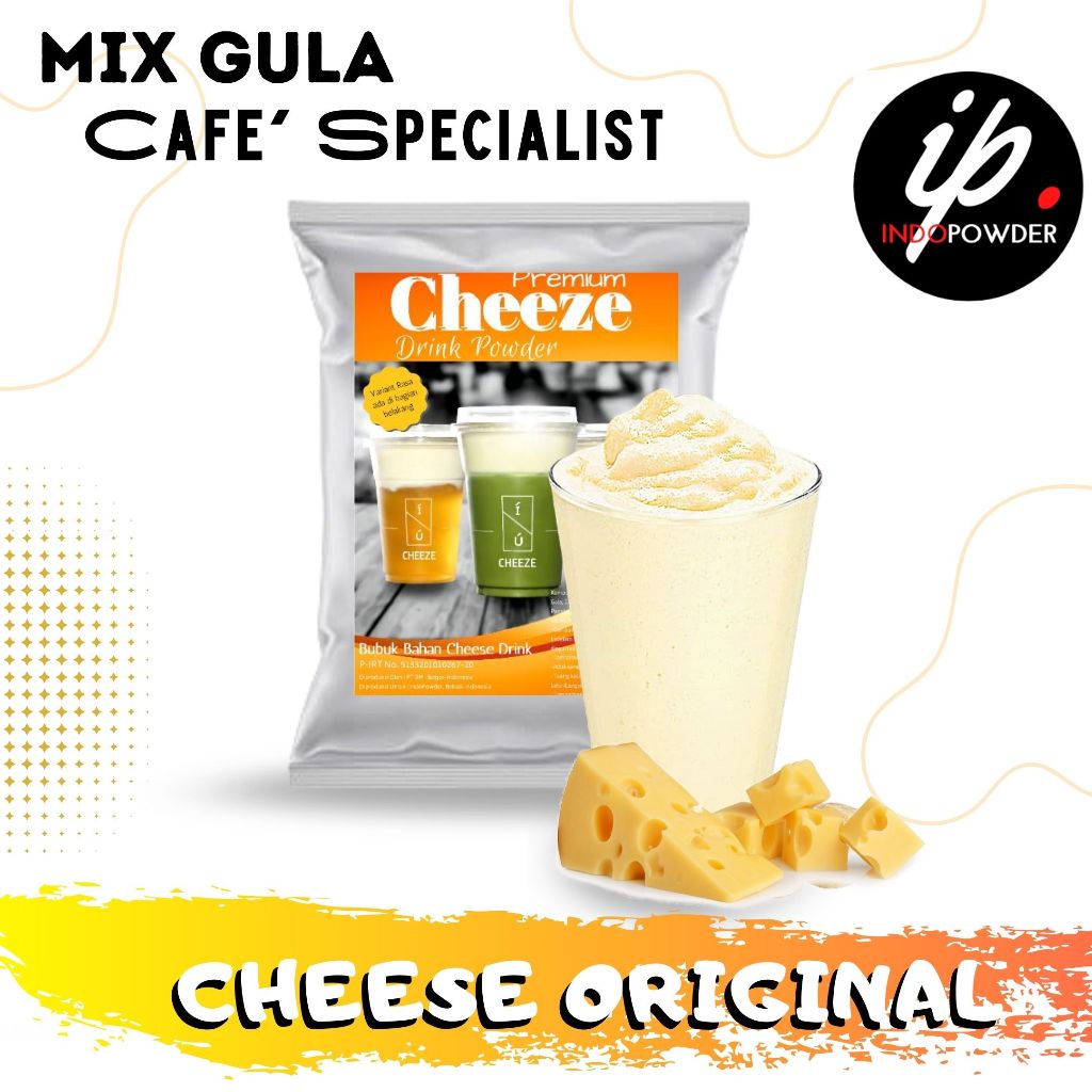 

Indopowder - Bubuk Minuman CHEESE ORIGINAL 1Kg Untuk Cafe, Waralaba dan Usaha Minuman Kekinian