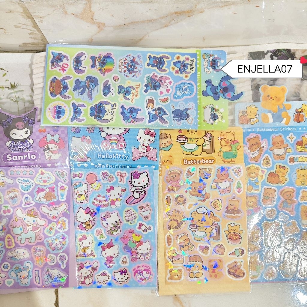 

Stiker campuran karakter Luca isi 1 lembar