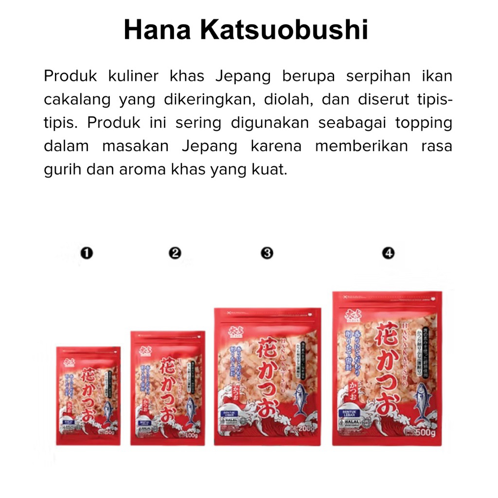 

Daikichi hana katsuobushi bonuto flakes /ikan cakalang serut untuk taburan