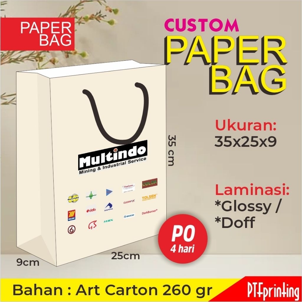 

CUSTOM PAPERBAG UKURAN 35×25×9
