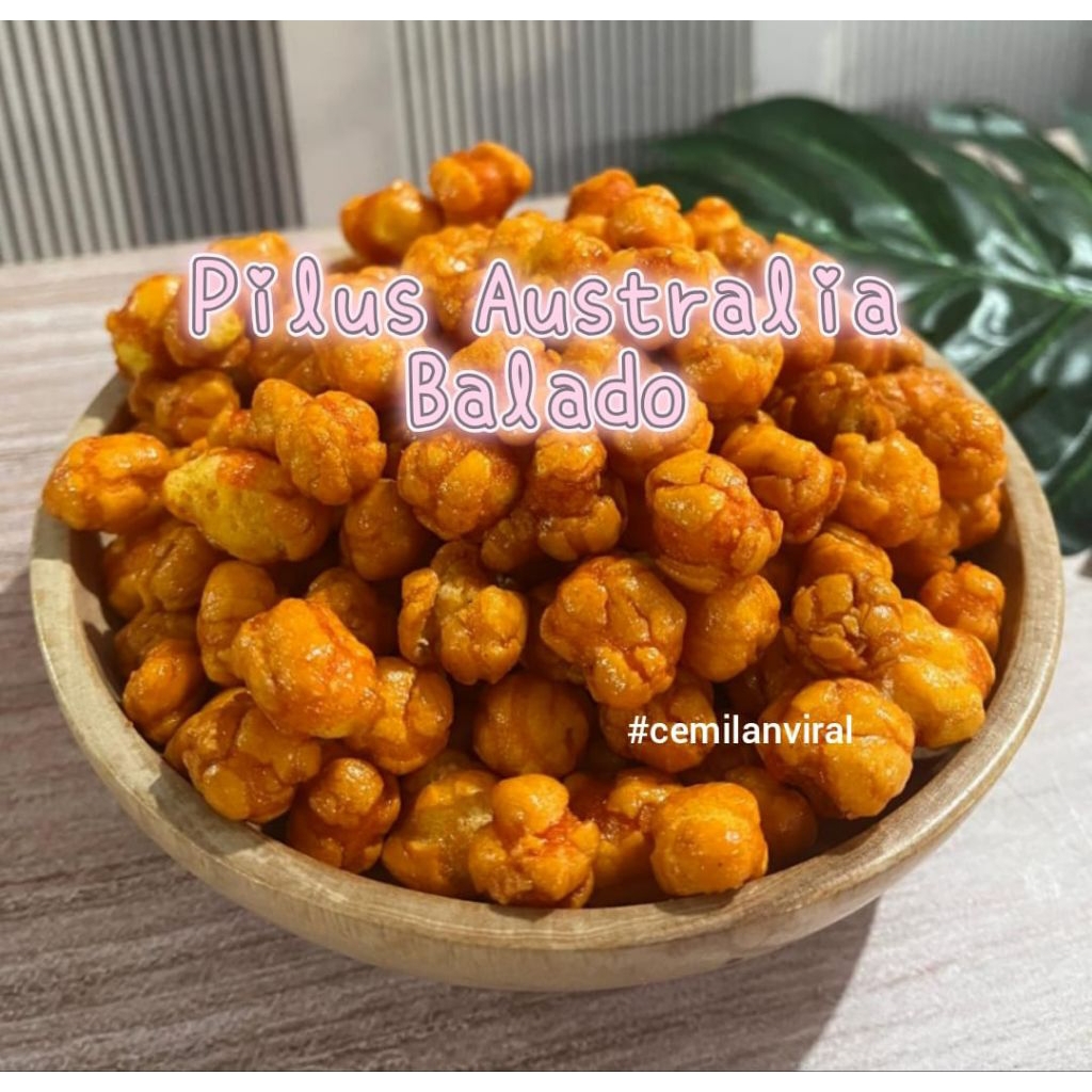 

Cemilan Viral Pilus Australia Gurih & Balado Pedas Snack Makanan Food Asin Renyah Tictac