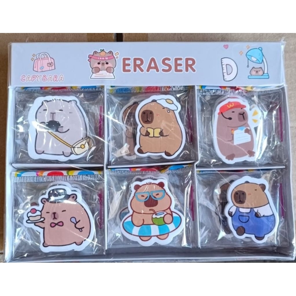 

Penghapus Labubu 1Box 30pcs || Stip Eraser Labubu Cinnamoroll Cute Bunny
