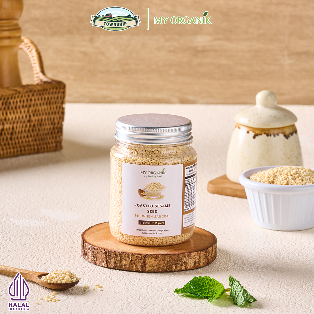 

My Organik Roasted Sesame seed Biji Wijen Bakar Wijen Putih Sangrai 60gr 110gr 180gr