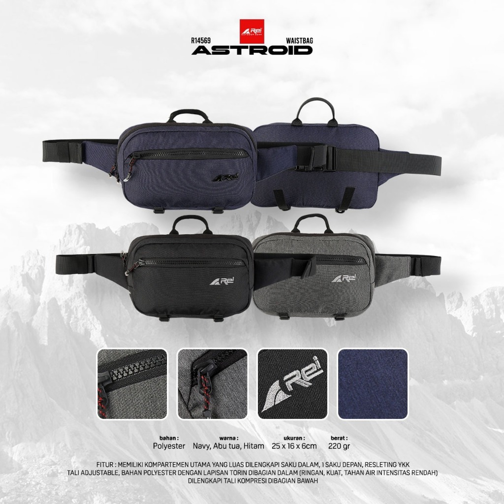 Tas Pinggang / Waist Bag Astroid Arei Outdoorgear