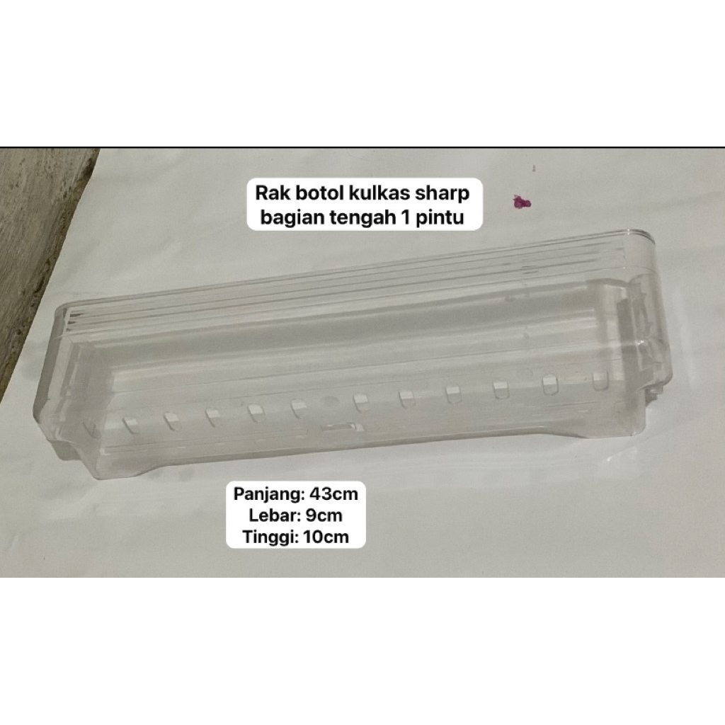 RAK BOTOL BAGIAN TENGAH KULKAS SHARP TYPE SJX181 | TYPE SJN180 | TYPE SJN185 1 PINTU SECOND ORIGINAL