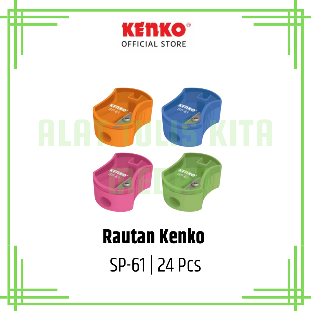 

(1 Kotak) Rautan Kecil Kenko SP-61 / Serutan Pensil / Sharpener Kecil Kenko SP-61