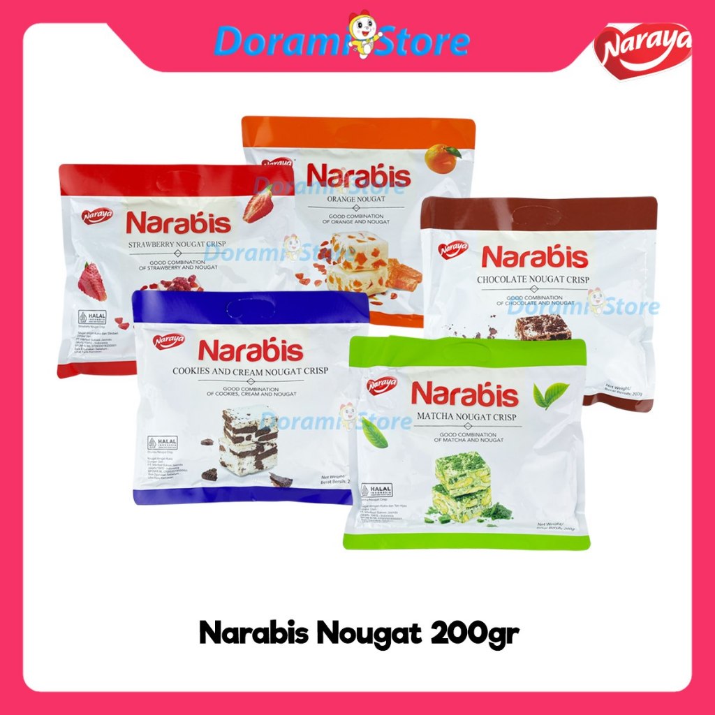 

Narabis Nougat 200gr / Cemilan Nougat Enak